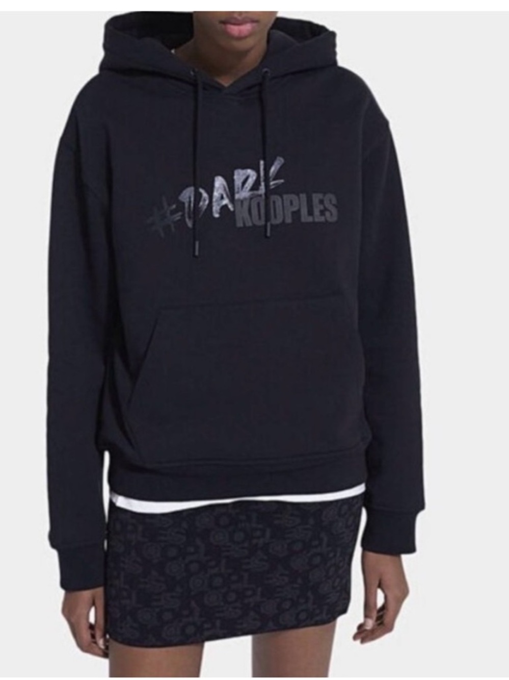 The Kooples Women's Black Graphic Hoodie